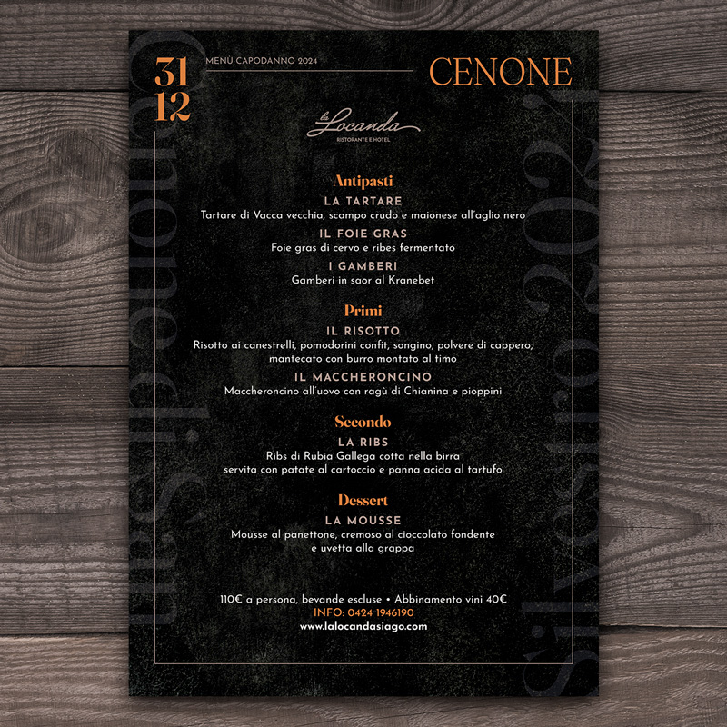 cenone capodanno locanda asiago